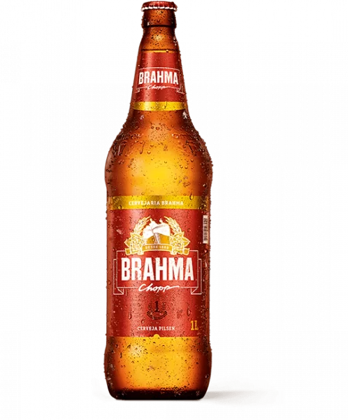 Caixa Litrão Brahma com 12 unidades.