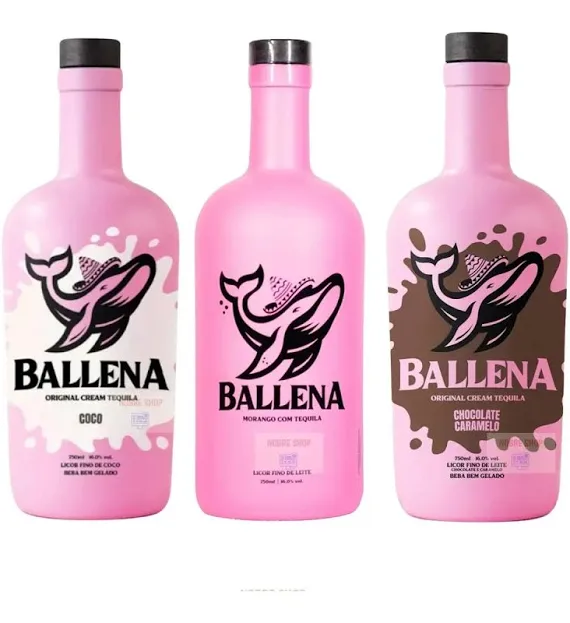 Licor Ballena Creme De Morango com Tequila 750ml